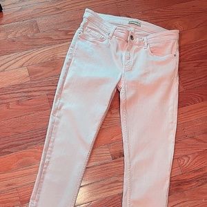 ZARA Woman Premium Denim Size 6 Pink Distressed Jeans